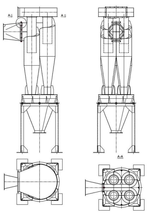 чертеж циклона У21-ББЦ в Балахне